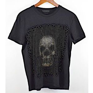 Authentic Alexander Mcqueen 14 SS Black Dot Skull Tee Size XS